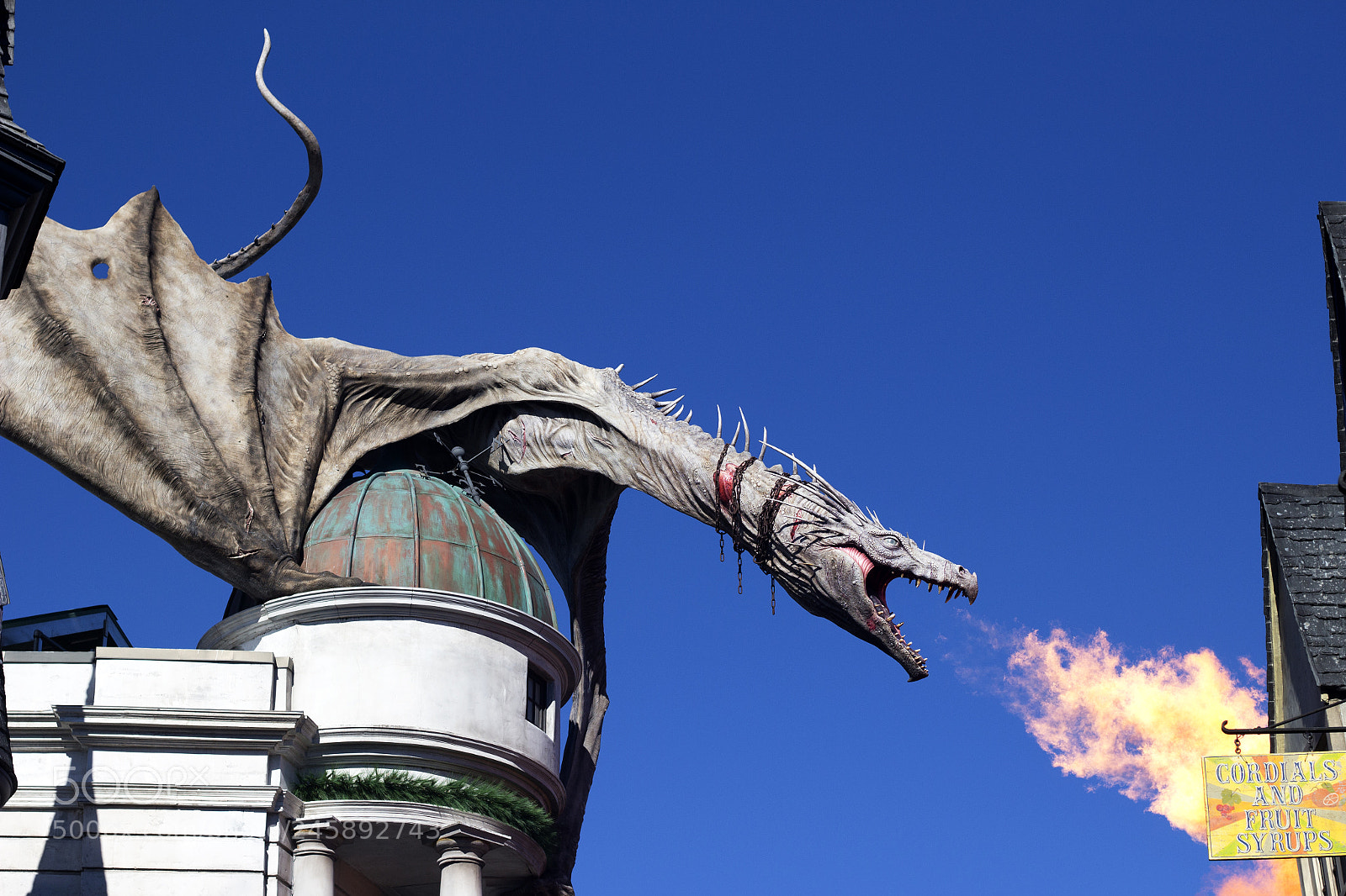 Canon EOS 100D (EOS Rebel SL1 / EOS Kiss X7) sample photo. Dragon on gringotts bank photography