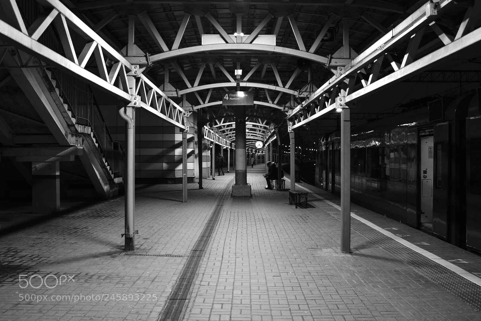 Nikon D600 sample photo. Night... train station... photography