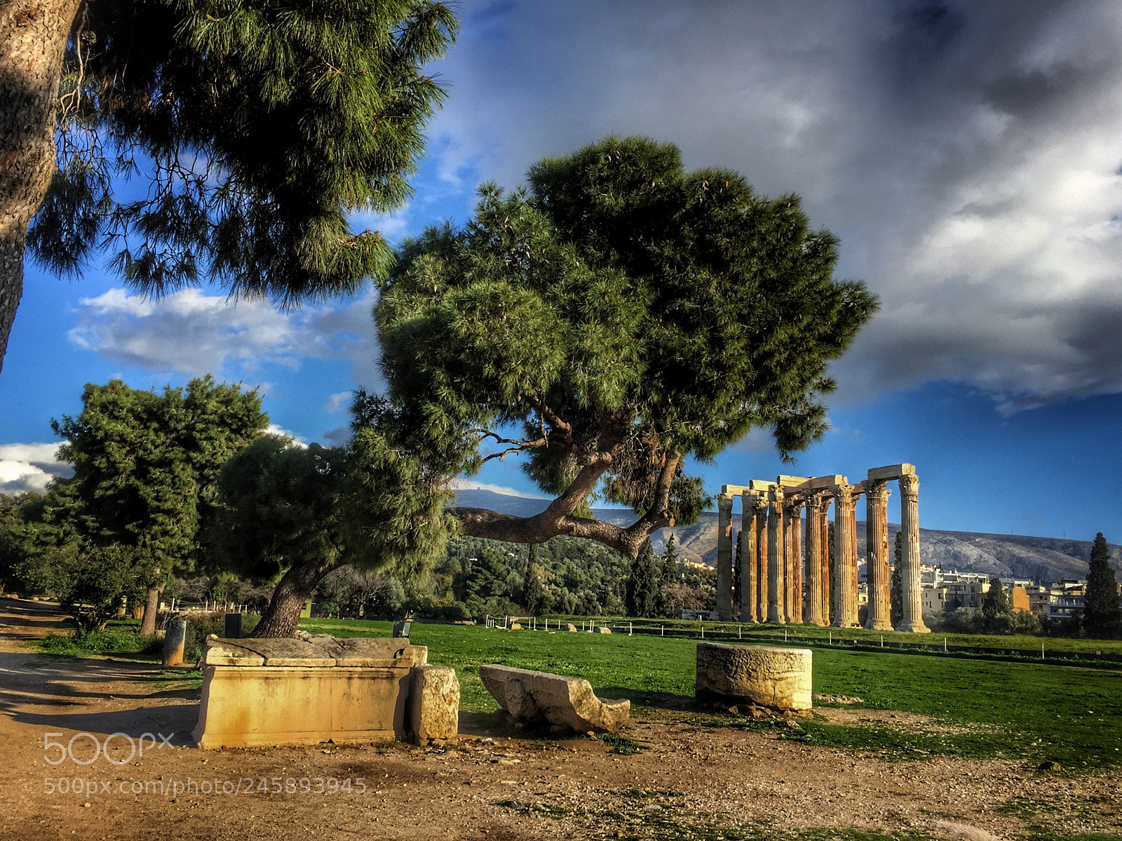 Apple iPhone 6 Plus sample photo. Temple of olympian zeus photography