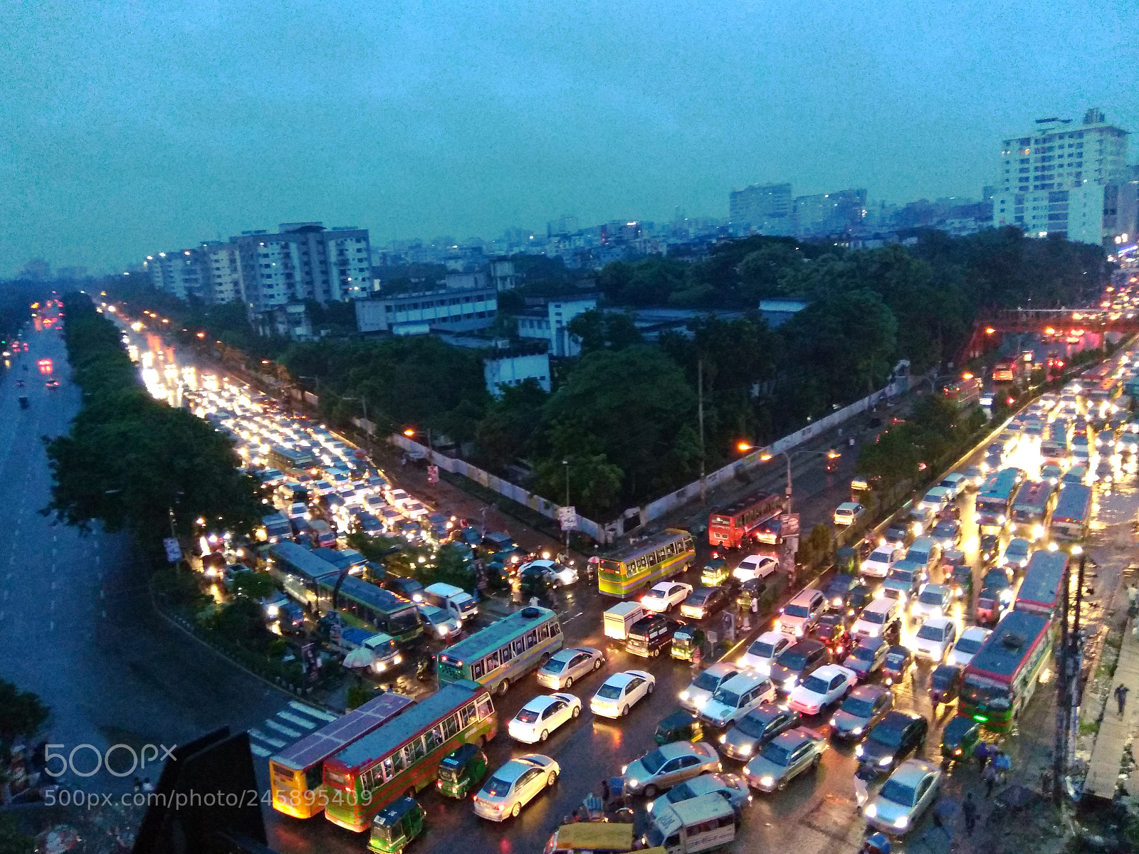 Xiaomi Redmi Note 4 sample photo. City of traffic jam photography