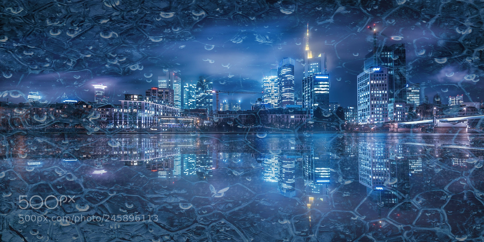 Sony a7R II sample photo. Frankfurt double exposure photography