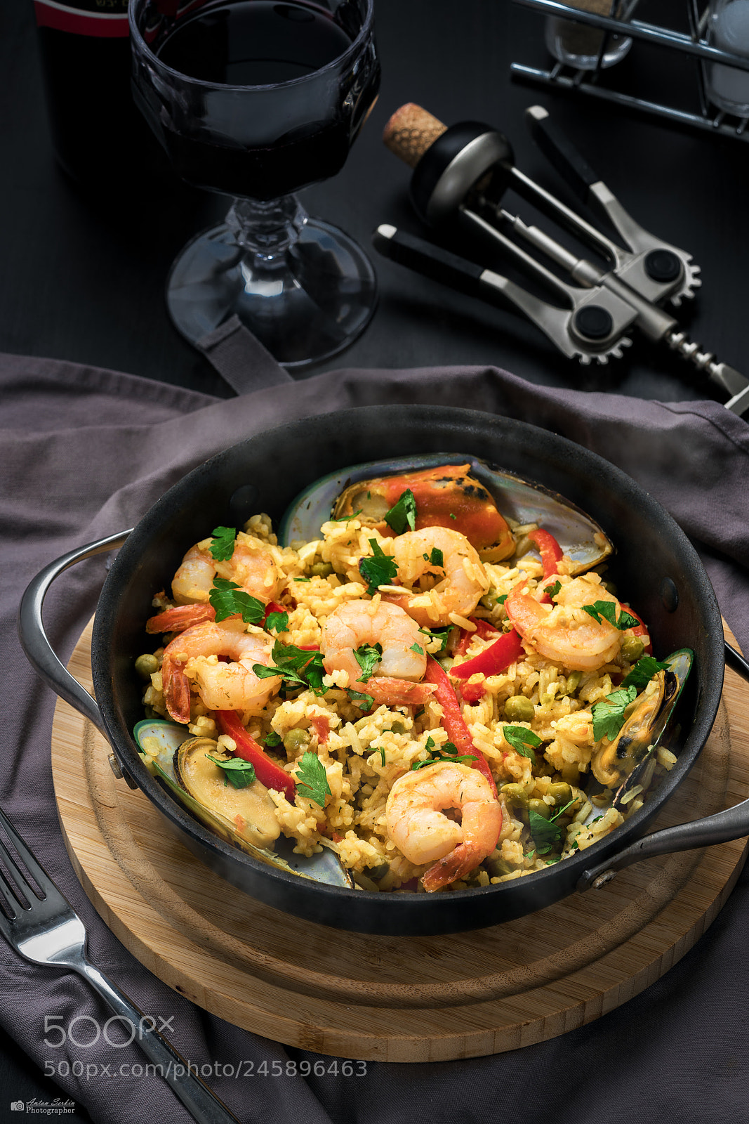 Sony a7R II sample photo. Paella photography