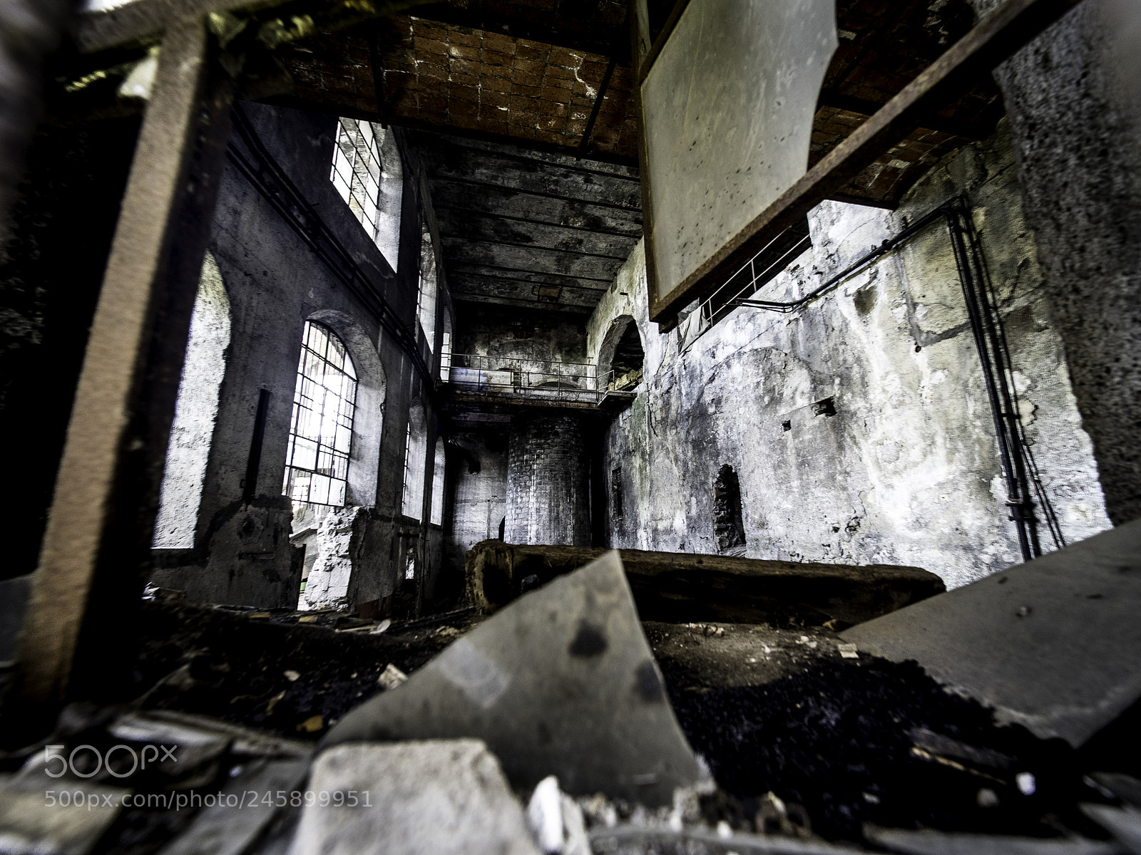 Olympus OM-D E-M1 sample photo. Old paper mill photography