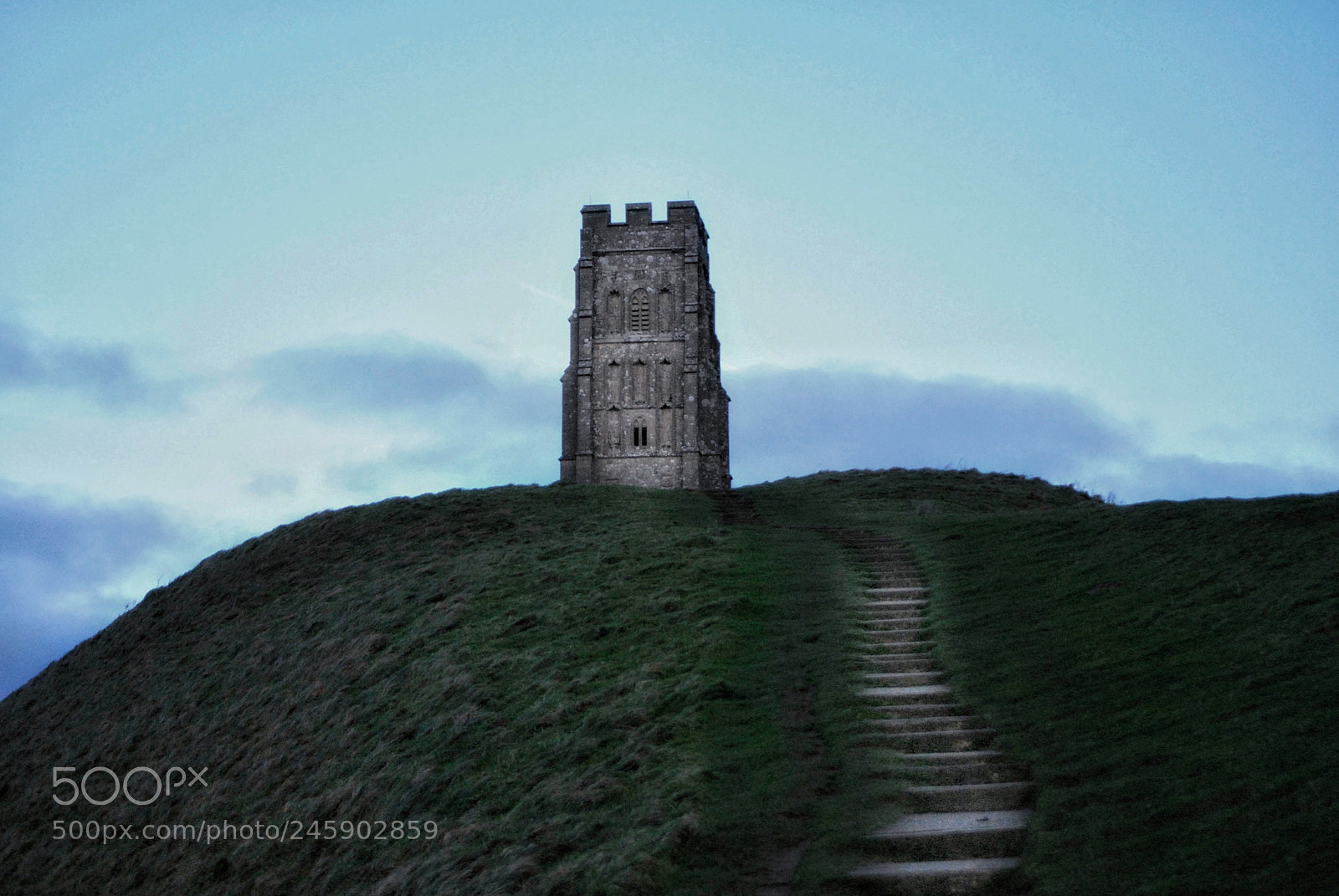 Nikon D3000 sample photo. Glastonbury tor photography