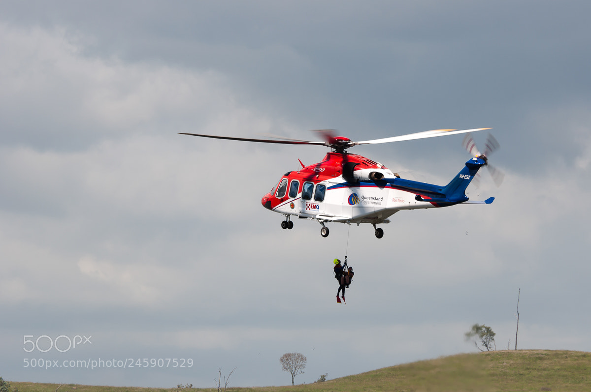 Nikon D90 sample photo. Rescue helicopter photography