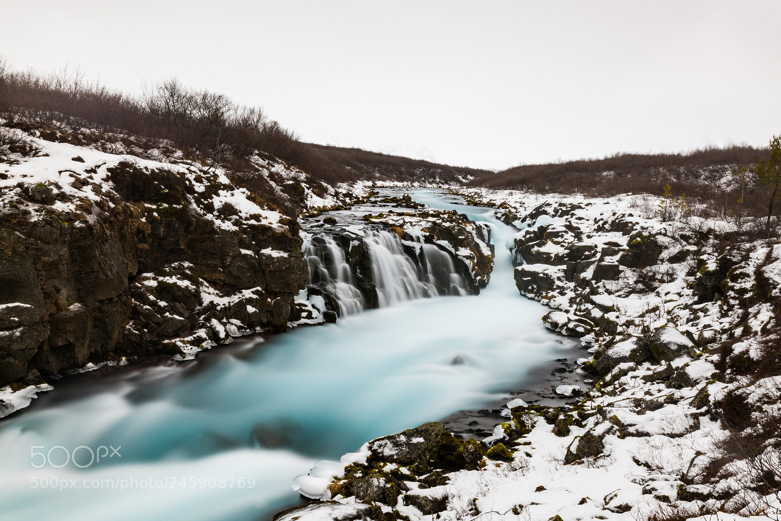 Sony a7R II sample photo. Bruarfoss waterfall photography