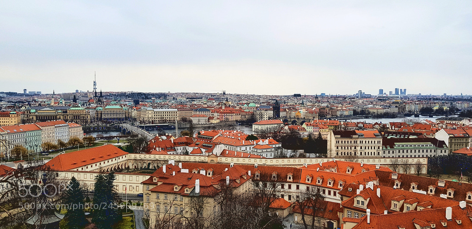 Samsung Galaxy S8 sample photo. Prague from its castle photography