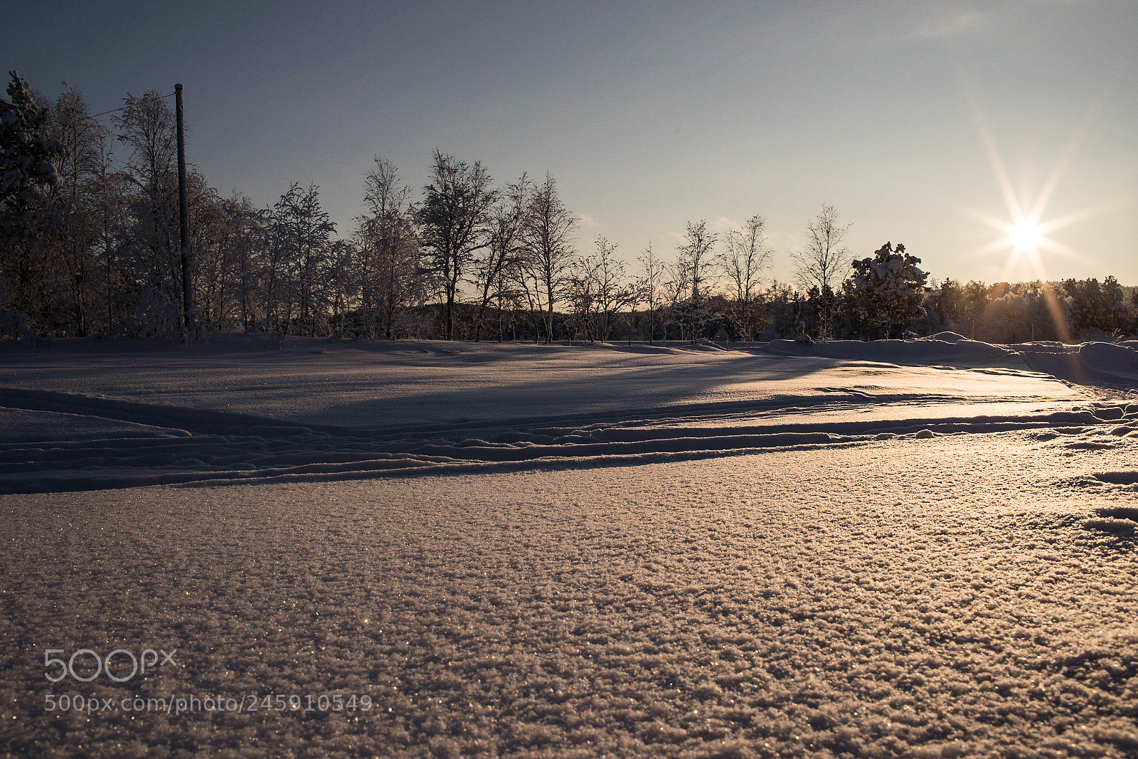 Canon EOS 6D Mark II sample photo. Winter sunset in lapland photography