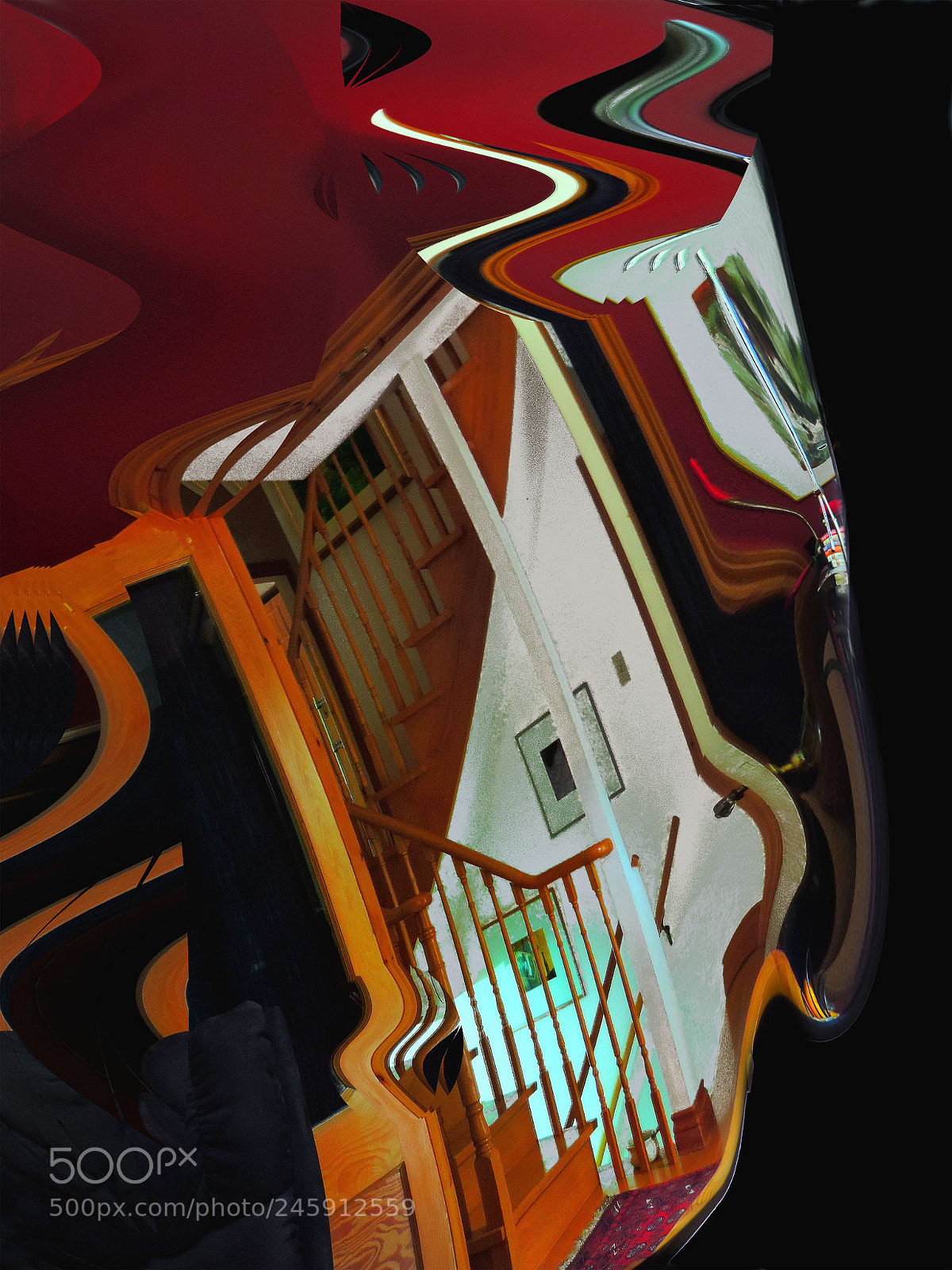 Nikon Coolpix P520 sample photo. Stair, distortions. photography