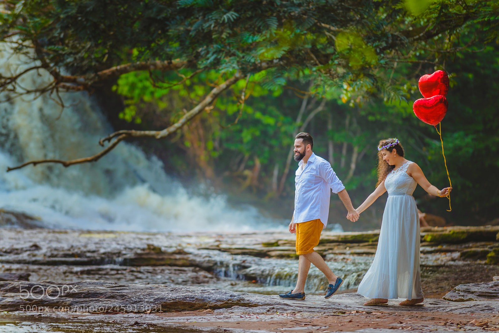 Nikon D610 sample photo. Pre wedding em cachoeira photography
