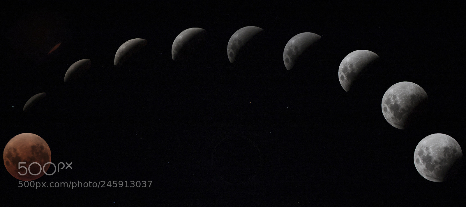 Canon EOS 500D (EOS Rebel T1i / EOS Kiss X3) sample photo. Super blue blood moon photography
