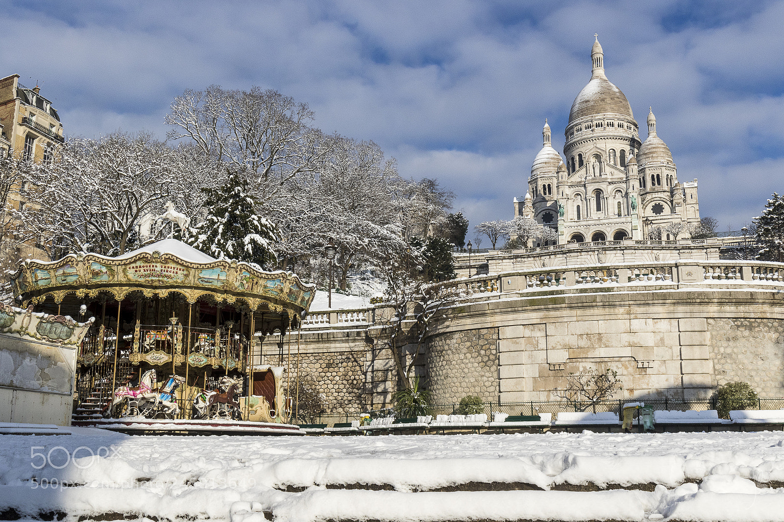 Canon EOS 7D Mark II sample photo. Paris under snow photography