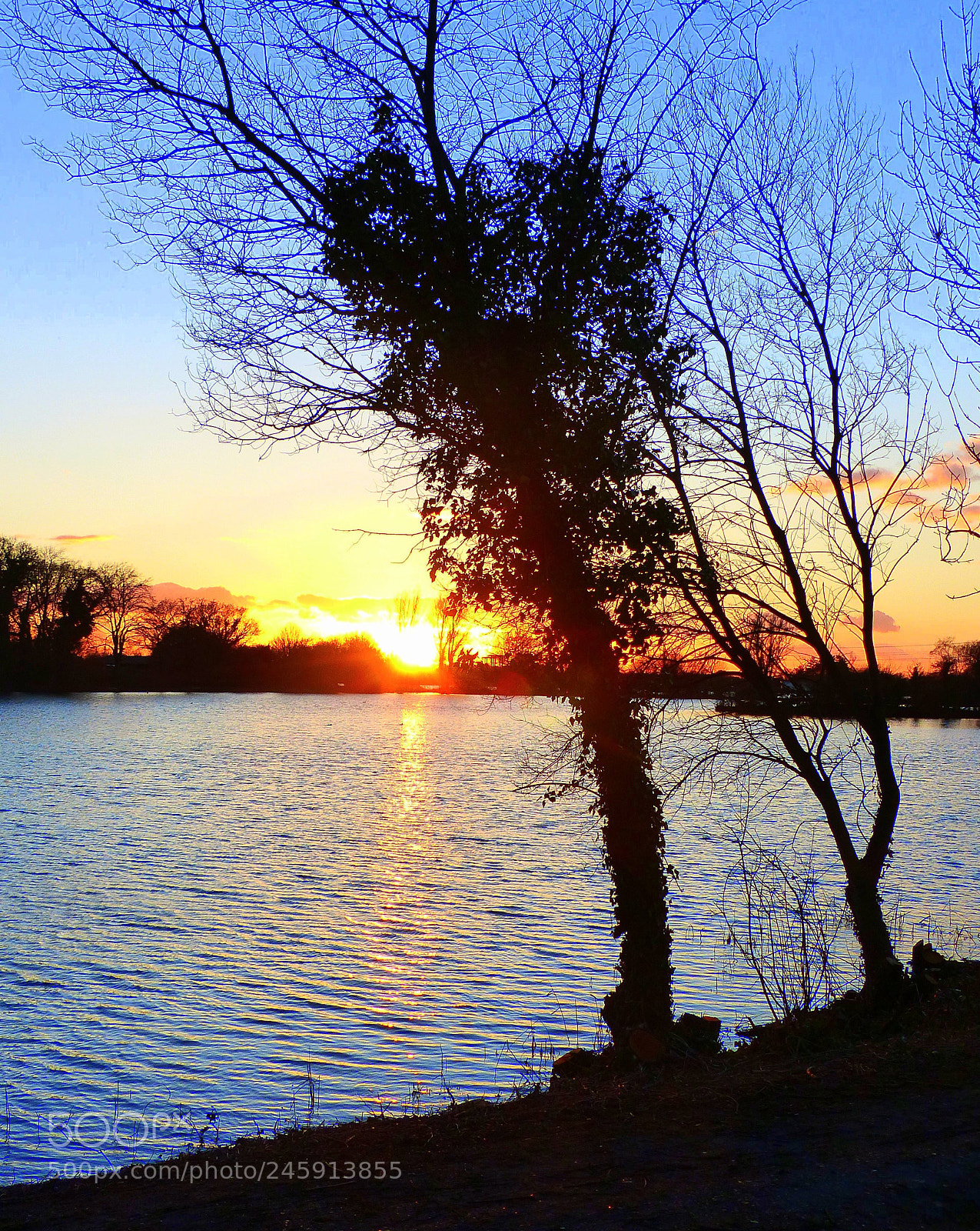 Panasonic Lumix DMC-FZ200 sample photo. Lake sunset photography