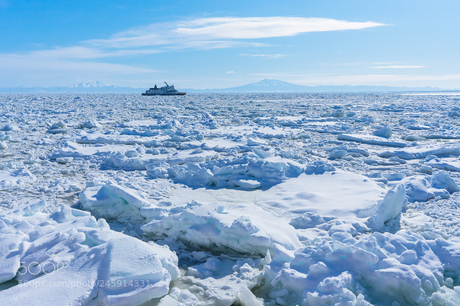 Sony a7R III sample photo. Drift ice in hokkaido photography