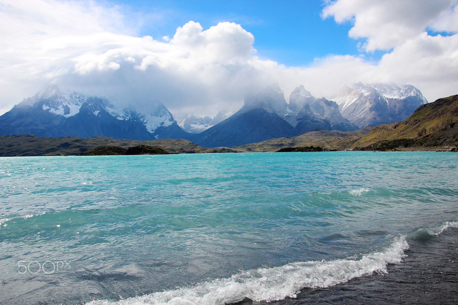 Canon EOS 600D (Rebel EOS T3i / EOS Kiss X5) sample photo. Patagonian glacier lake during a storm photography