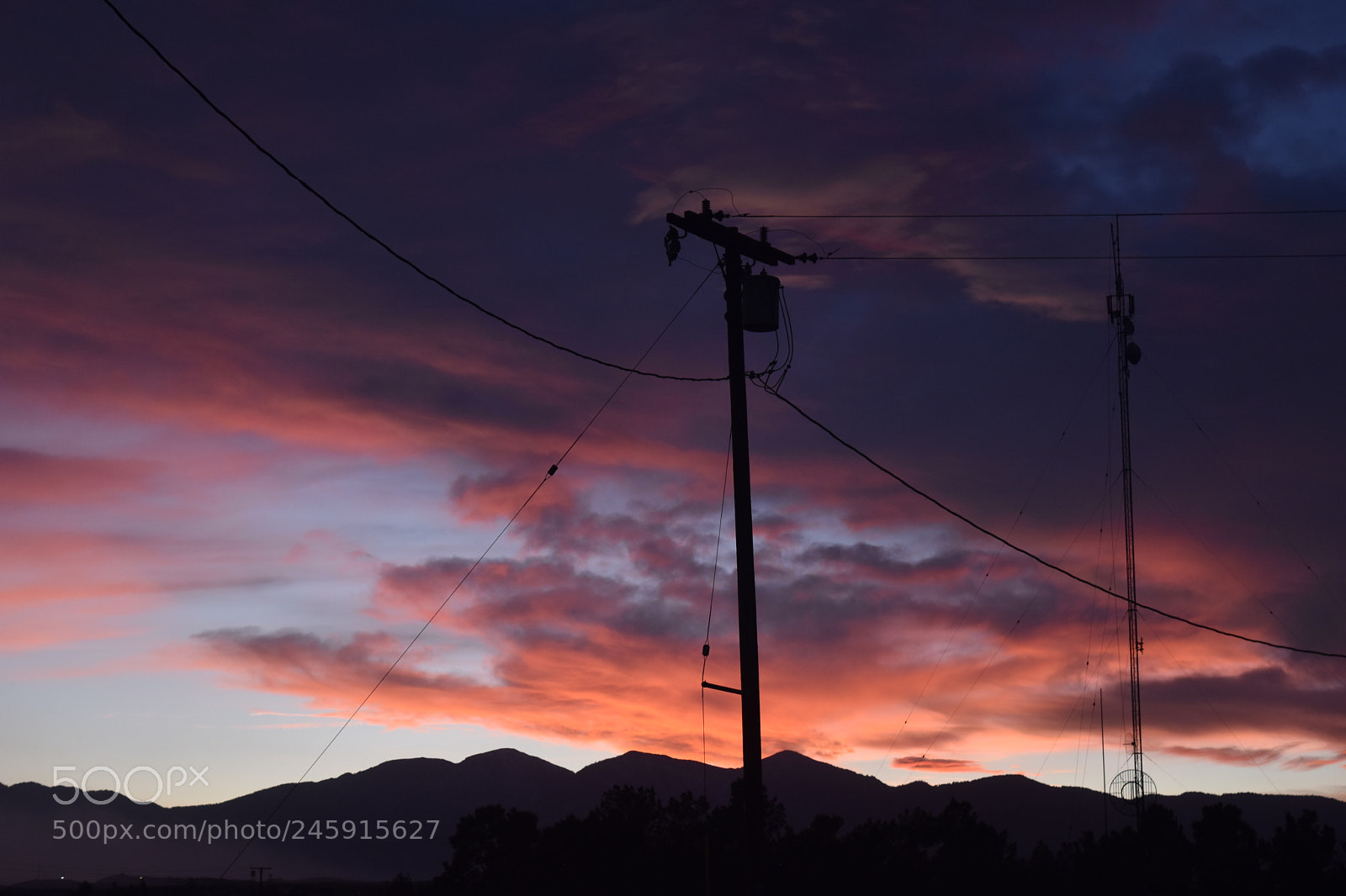 Nikon D5500 sample photo. Backyard sunset photography