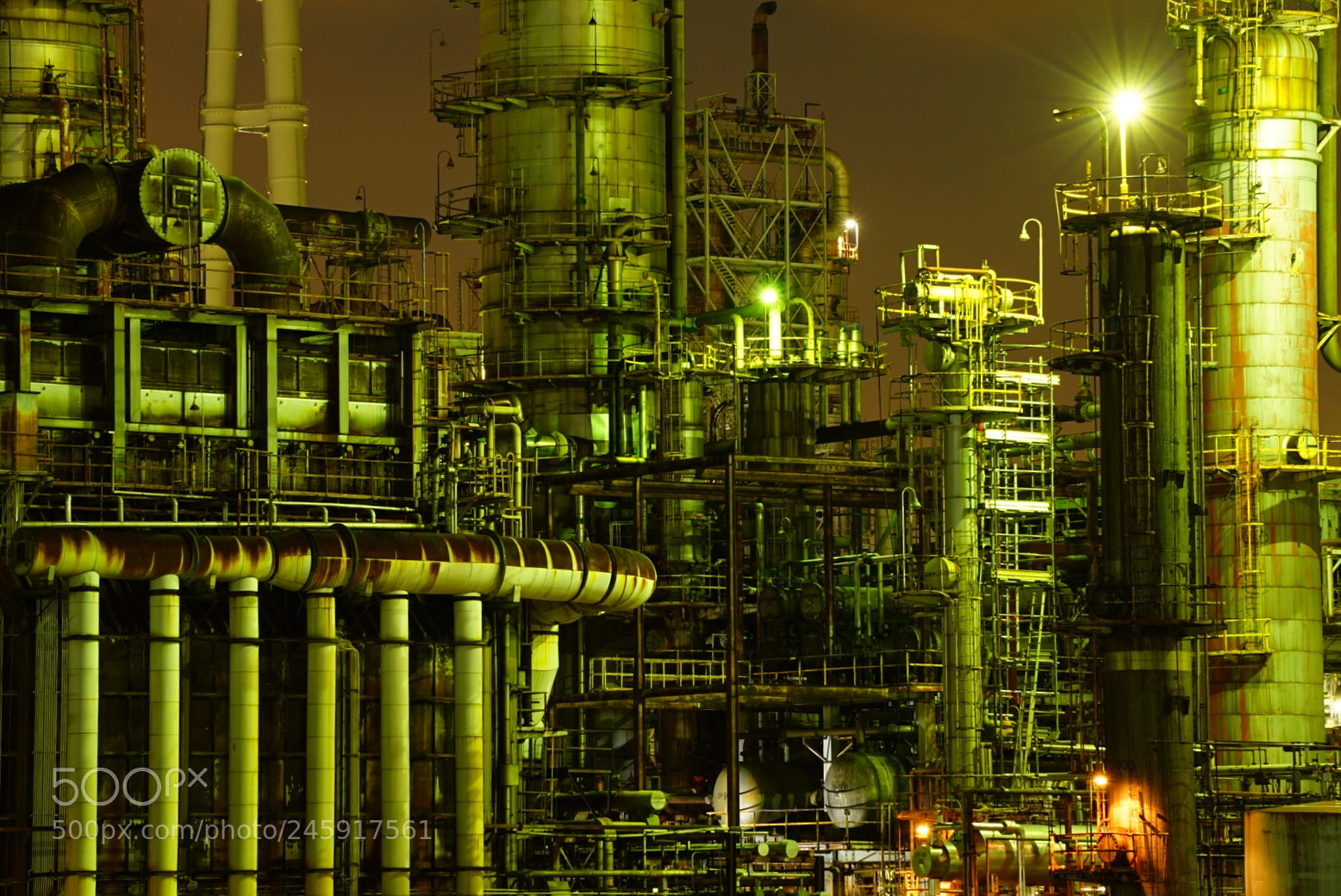 Sony a7 II sample photo. Yokkaichi petroleum refinery photography