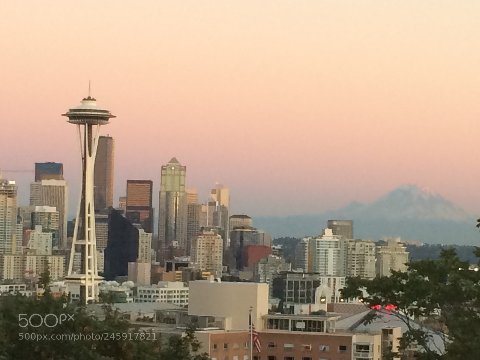 Apple iPhone 5s sample photo. Seattle downtown view on photography