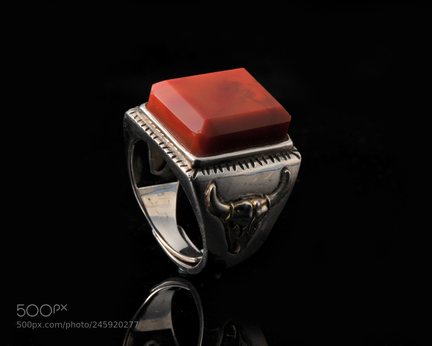 Nikon D300S sample photo. Chinese red agate ring photography