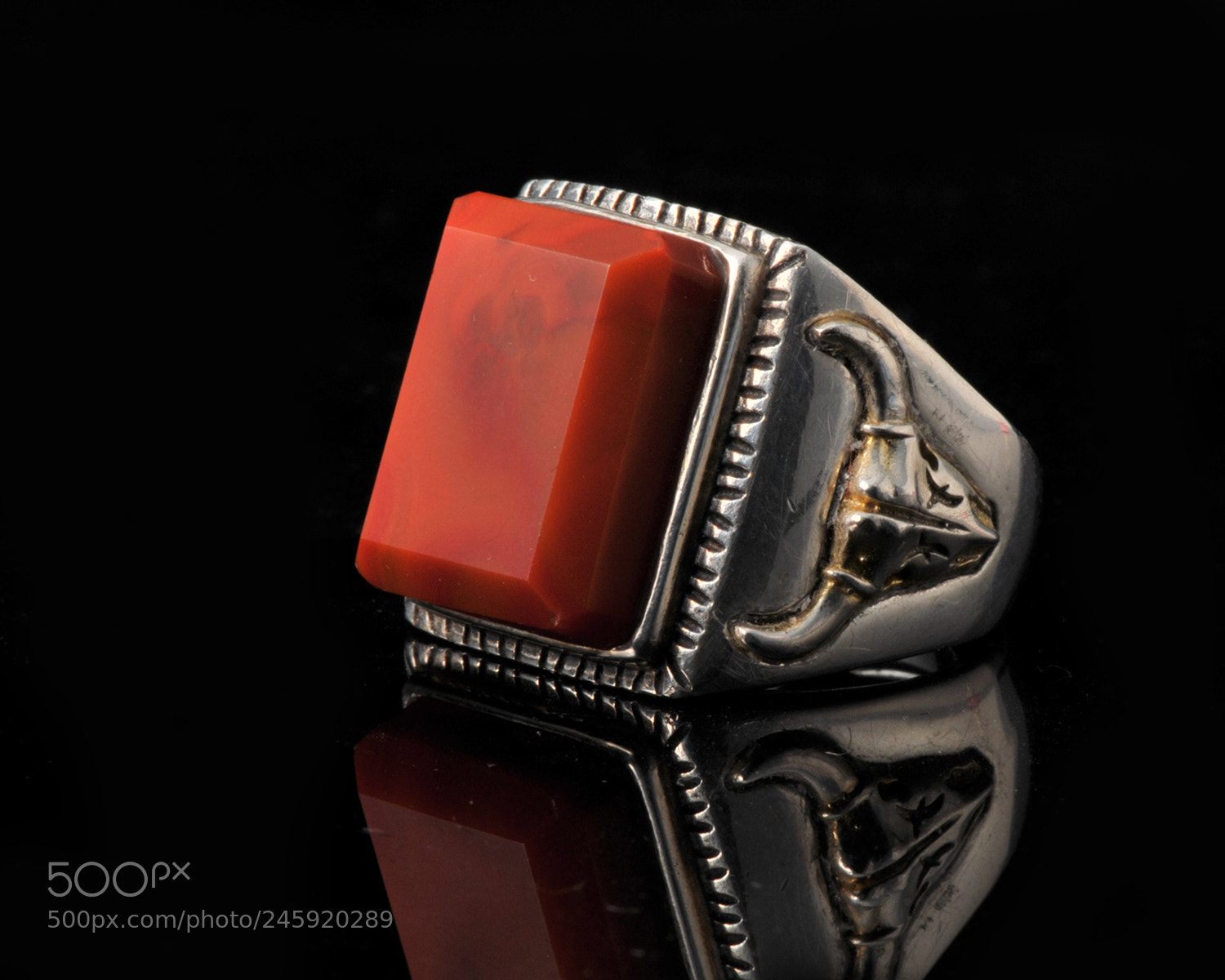 Nikon D300S sample photo. Chinese red agate ring photography