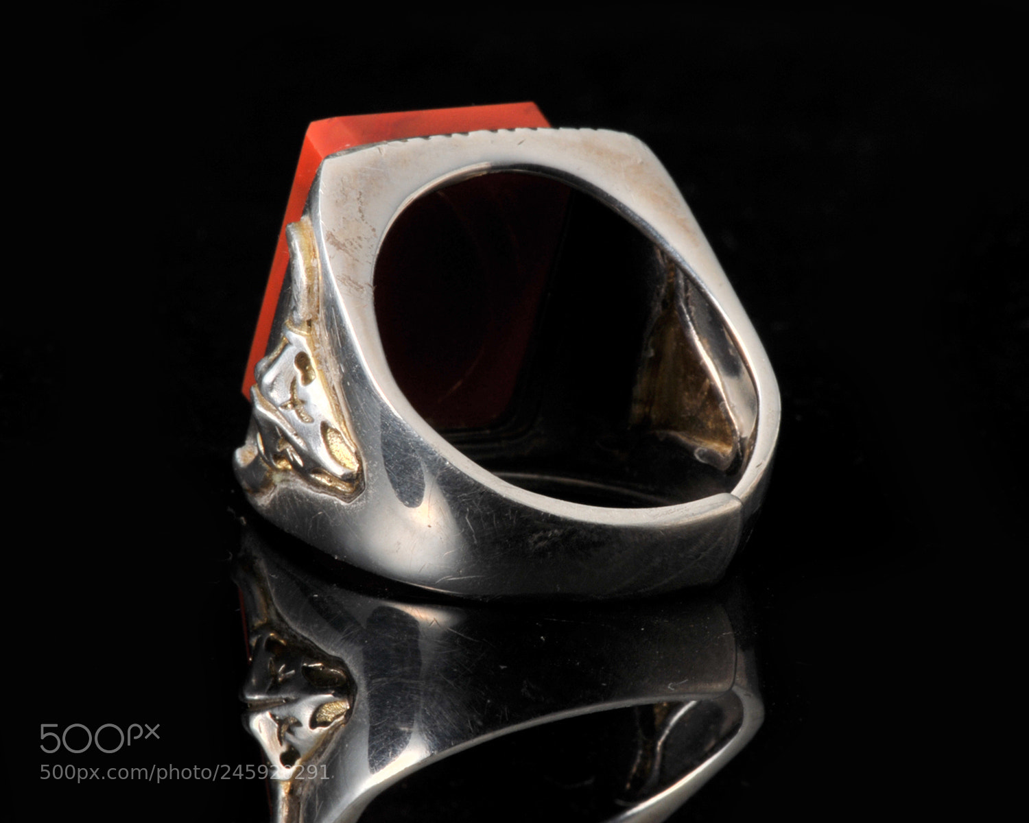 Nikon D300S sample photo. Chinese red agate ring photography