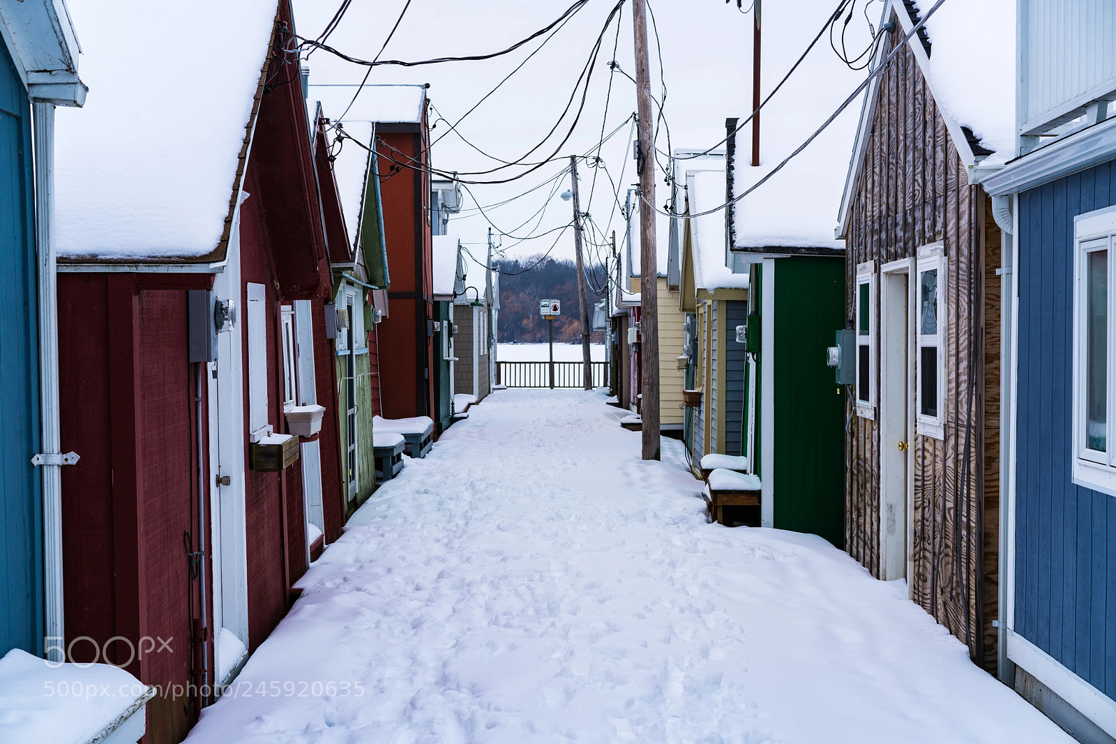 Sony a7R II sample photo. Boat house in february photography