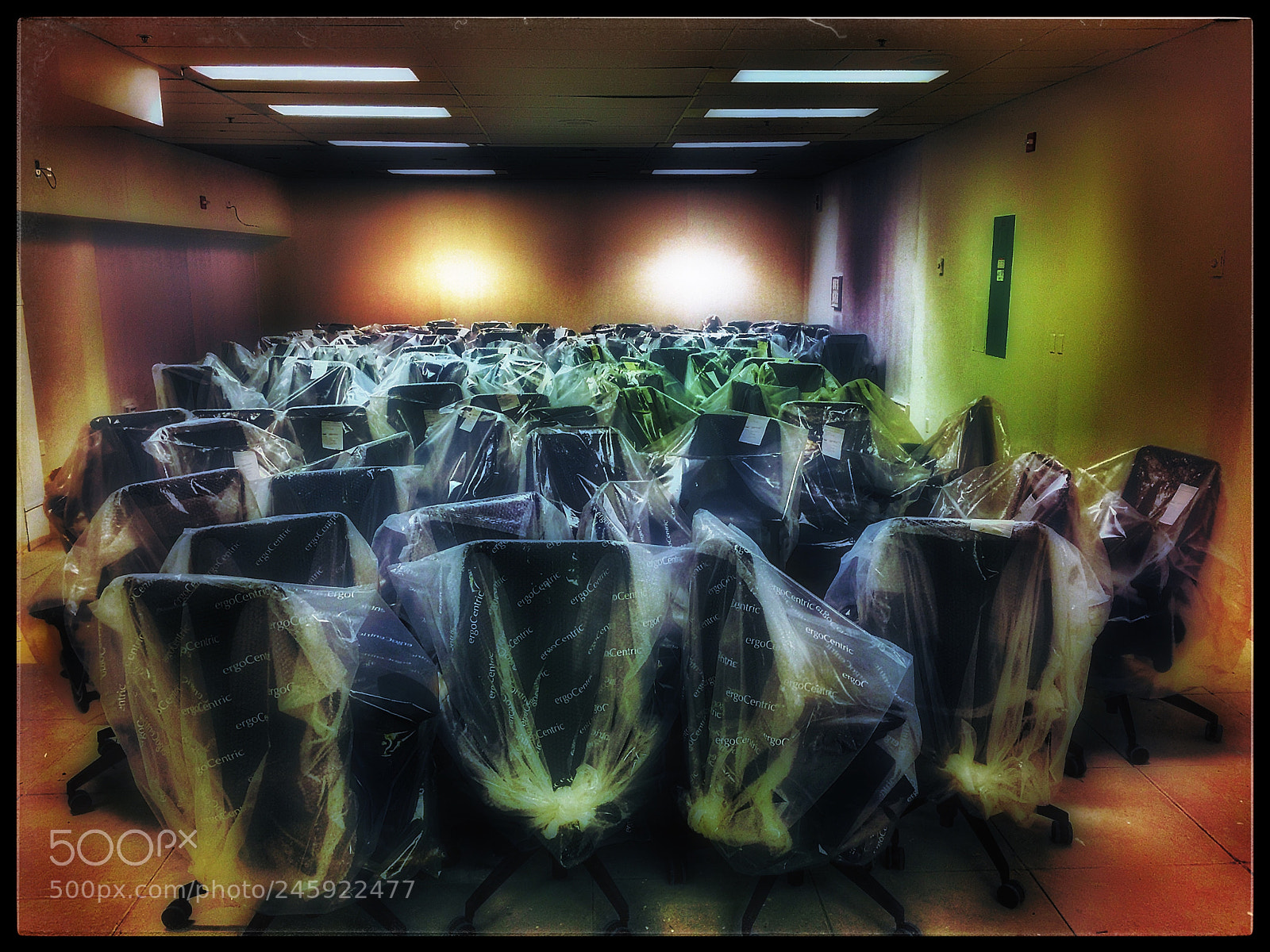 Apple iPhone 6 Plus sample photo. Chairs in waiting photography