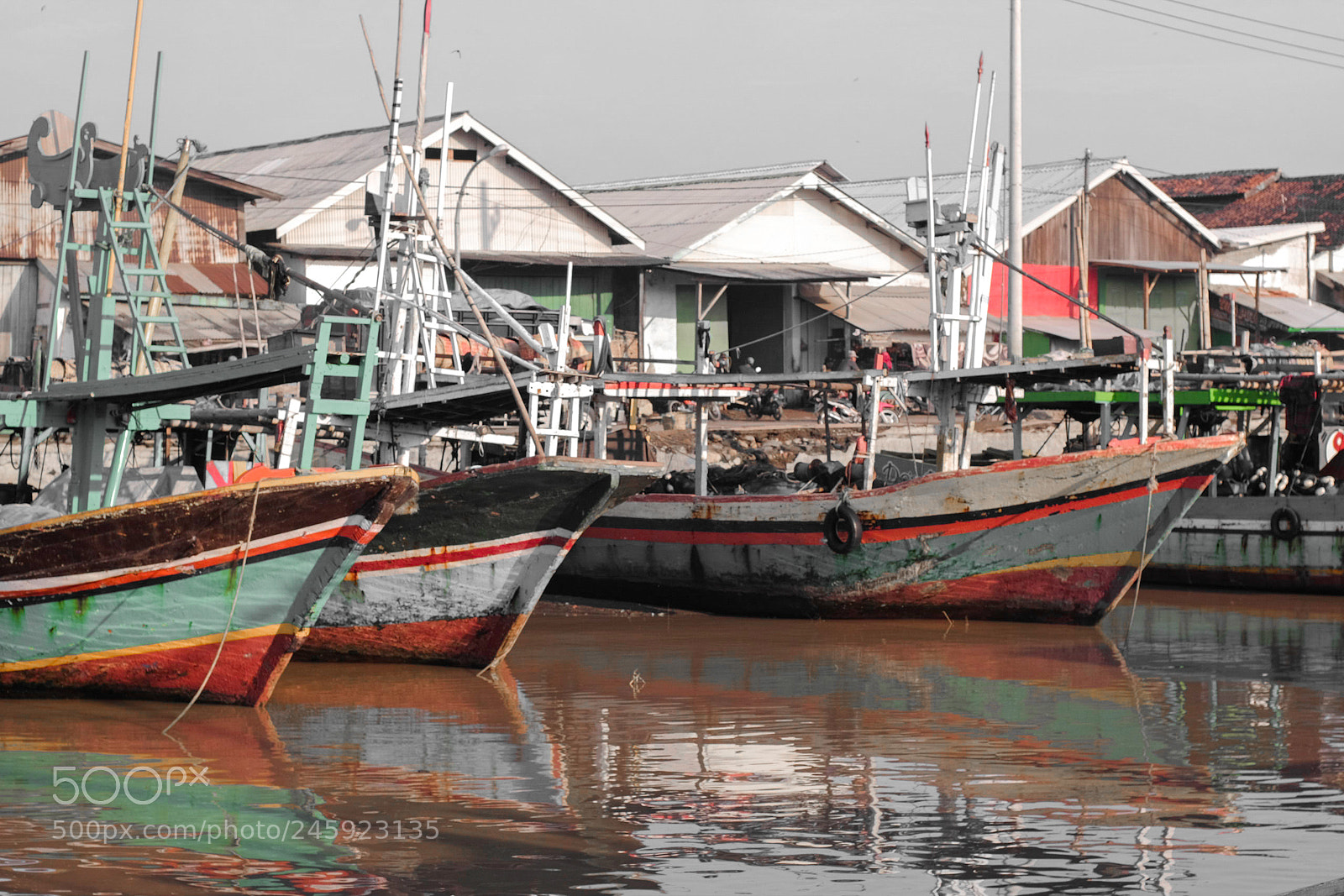 Fujifilm X-T1 sample photo. Fishing boats photography