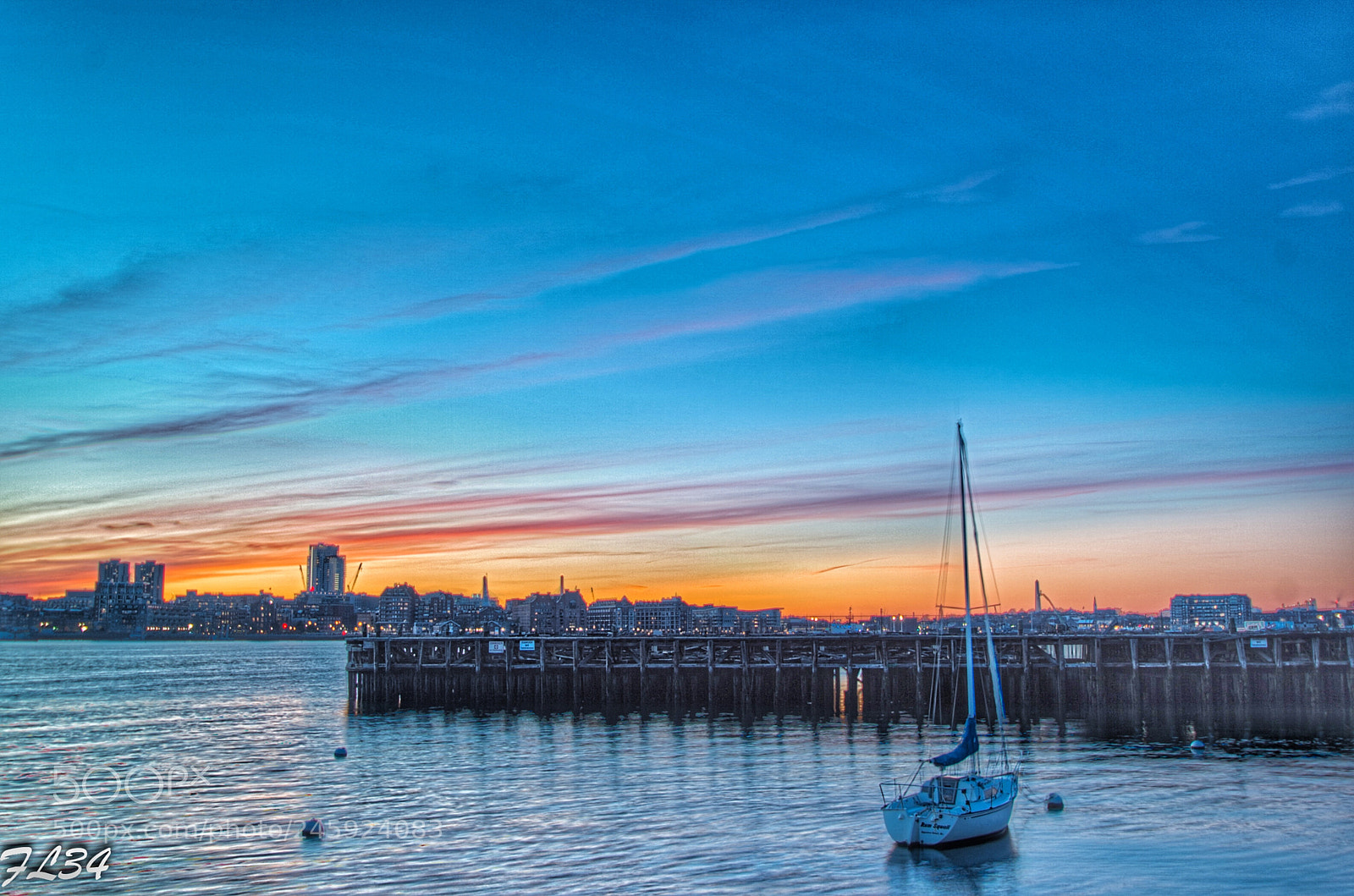Nikon D4S sample photo. Sunset in boston photography