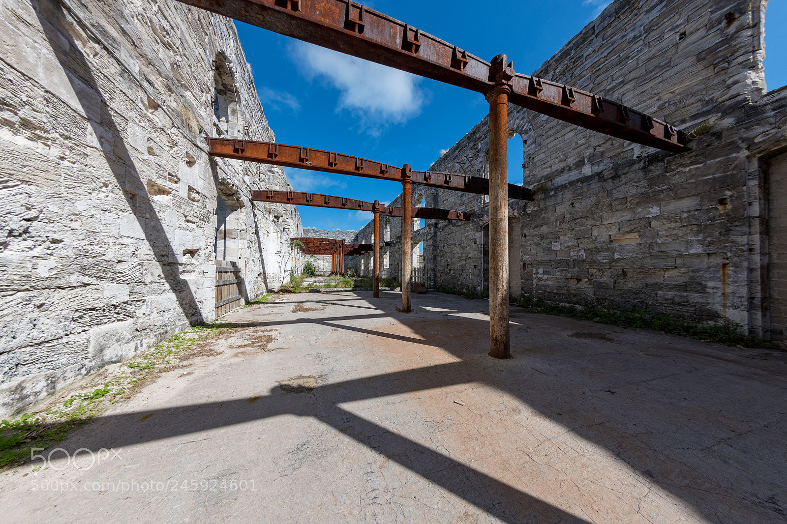 Nikon D850 sample photo. Ruins of stone warehouses photography