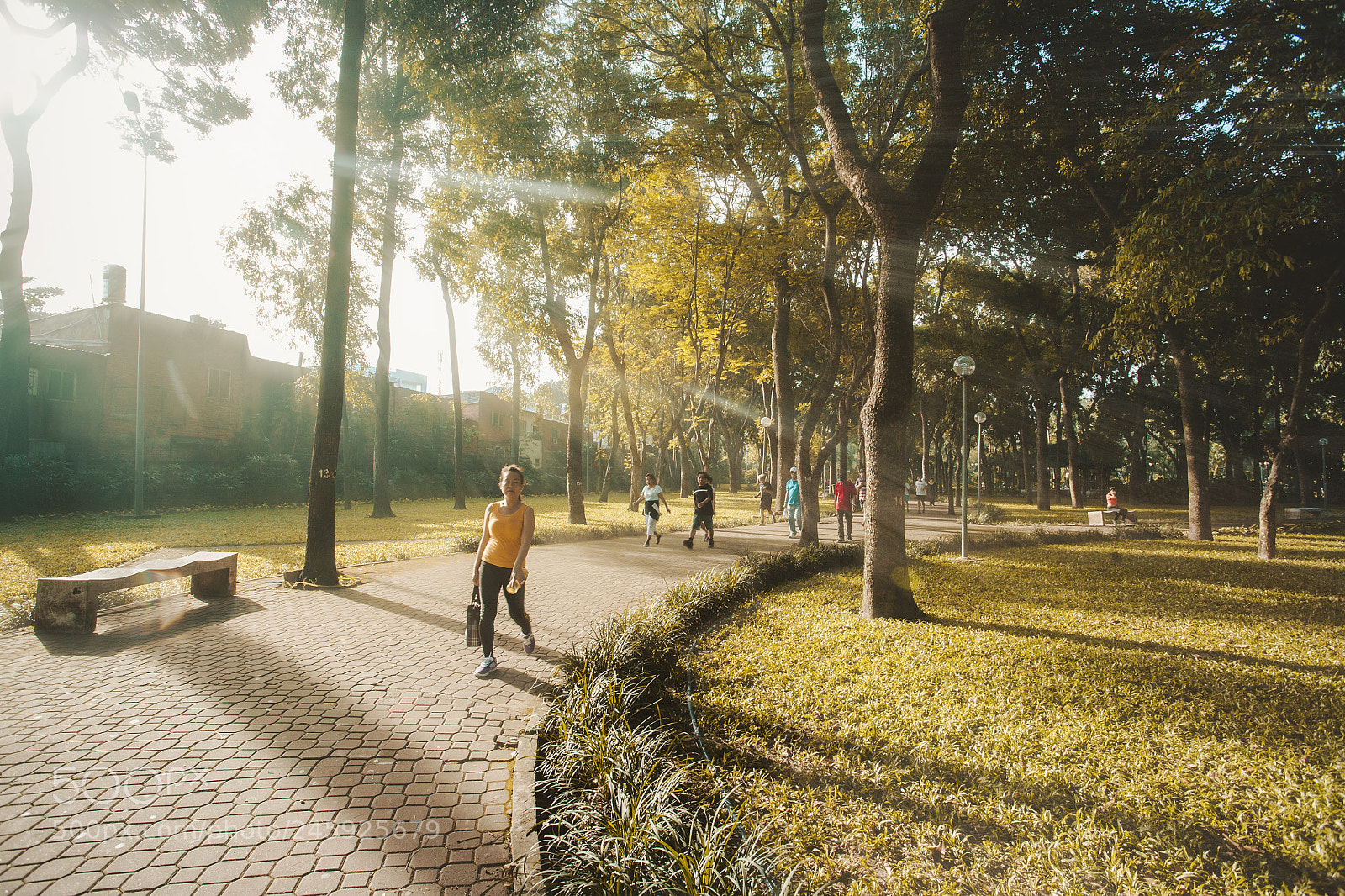 Canon EOS 5D sample photo. Park in the spring photography
