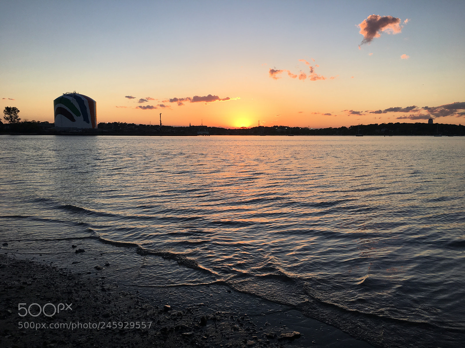 Apple iPhone 6s sample photo. Sunset near the water. photography