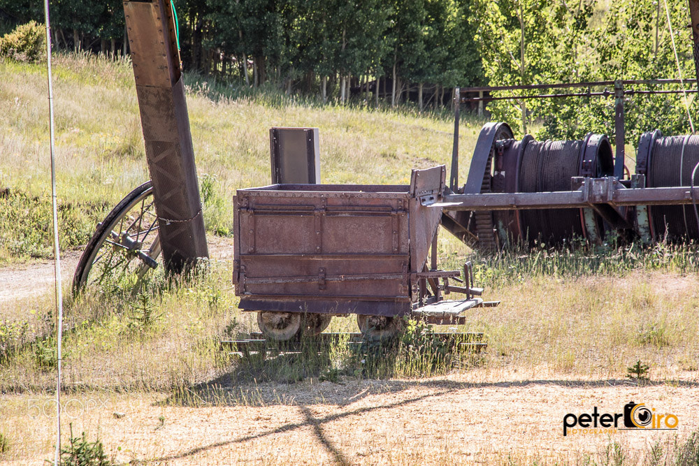 Canon EOS 7D Mark II sample photo. Old gold mine cart photography