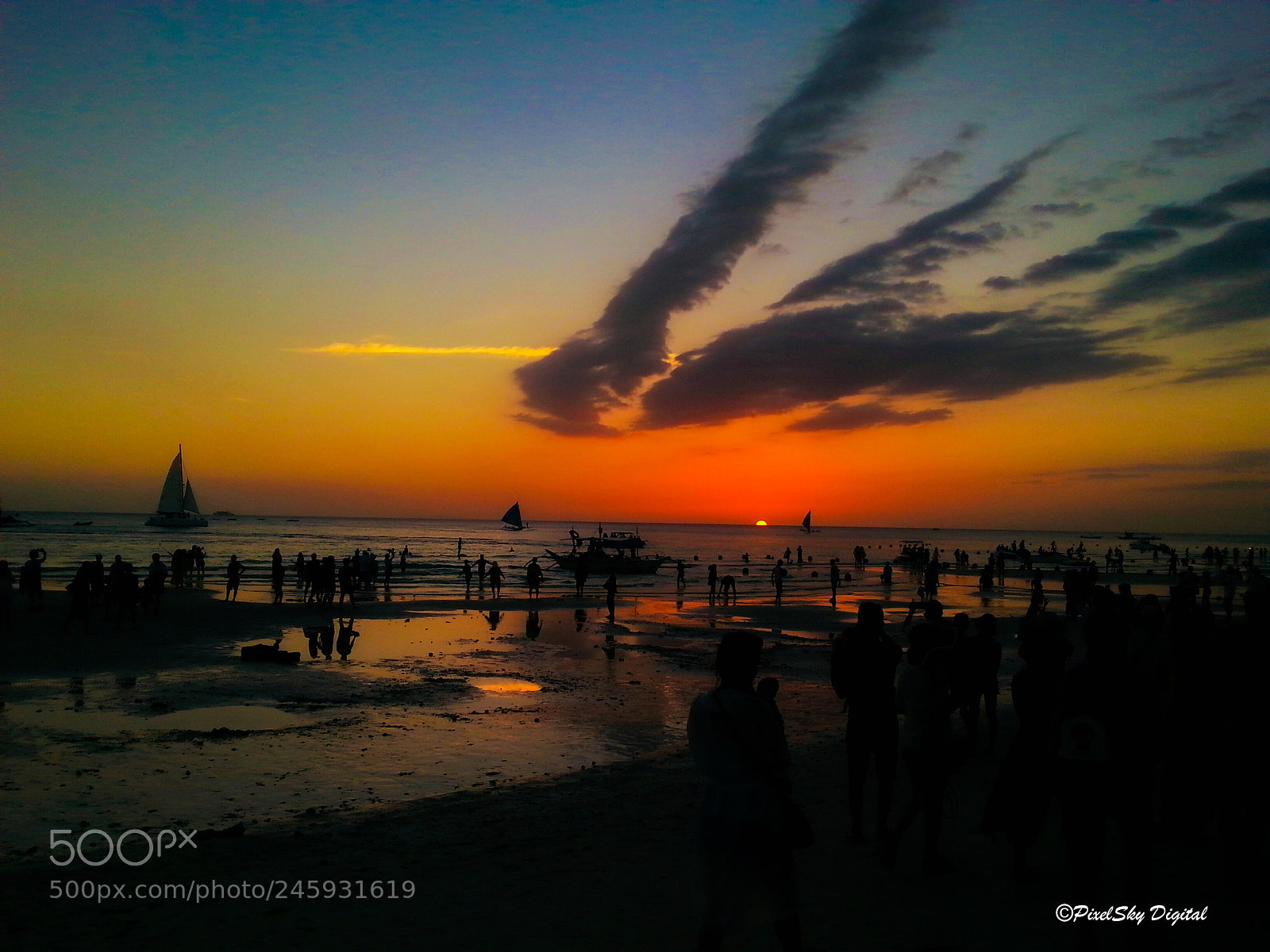 Samsung Galaxy S3 sample photo. Sunset at the beach photography