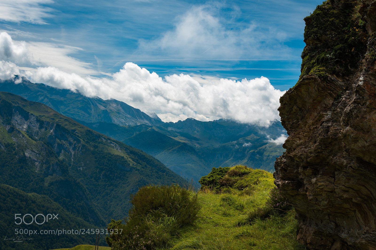 Nikon D7100 sample photo. Mountain view from col photography