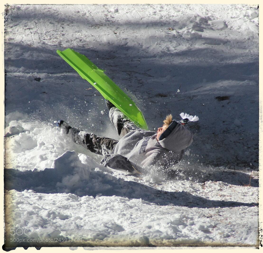 Canon EOS 60D sample photo. Snow wipe out photography