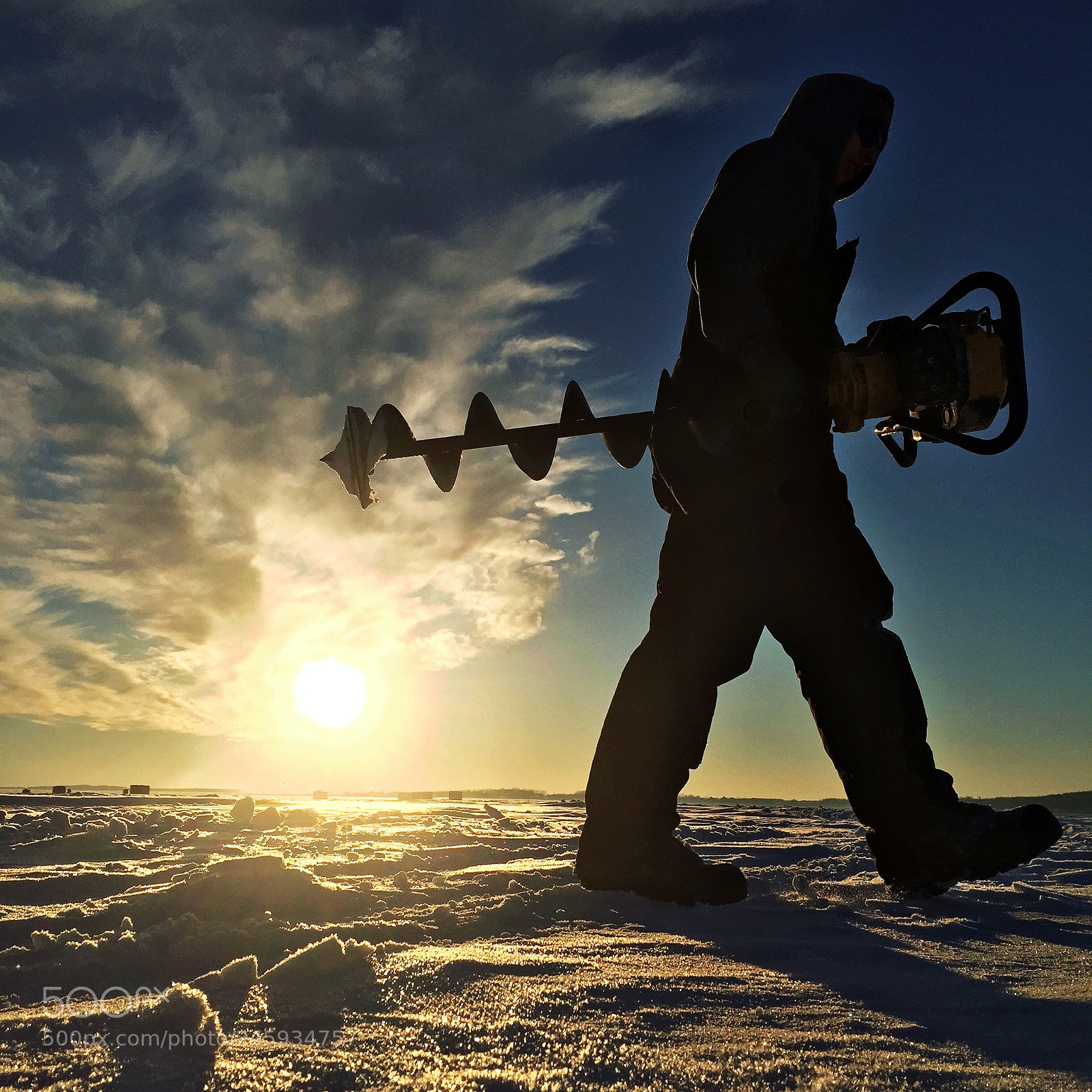 Apple iPhone 6 sample photo. Minnesota ice fishing photography