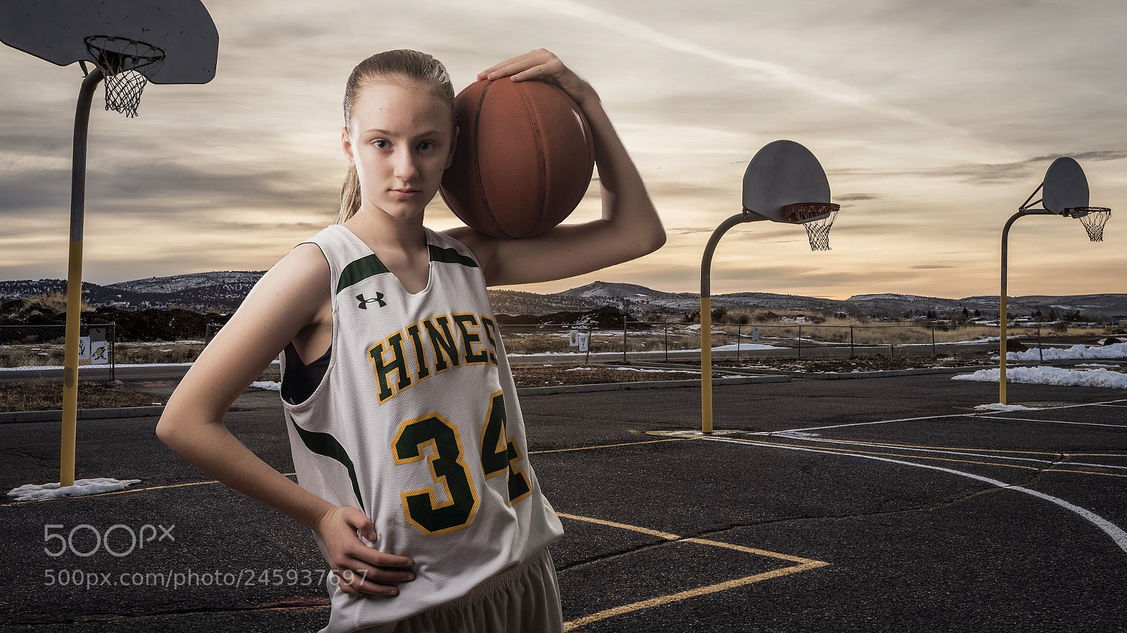 Nikon D800 sample photo. B-ball composite photography