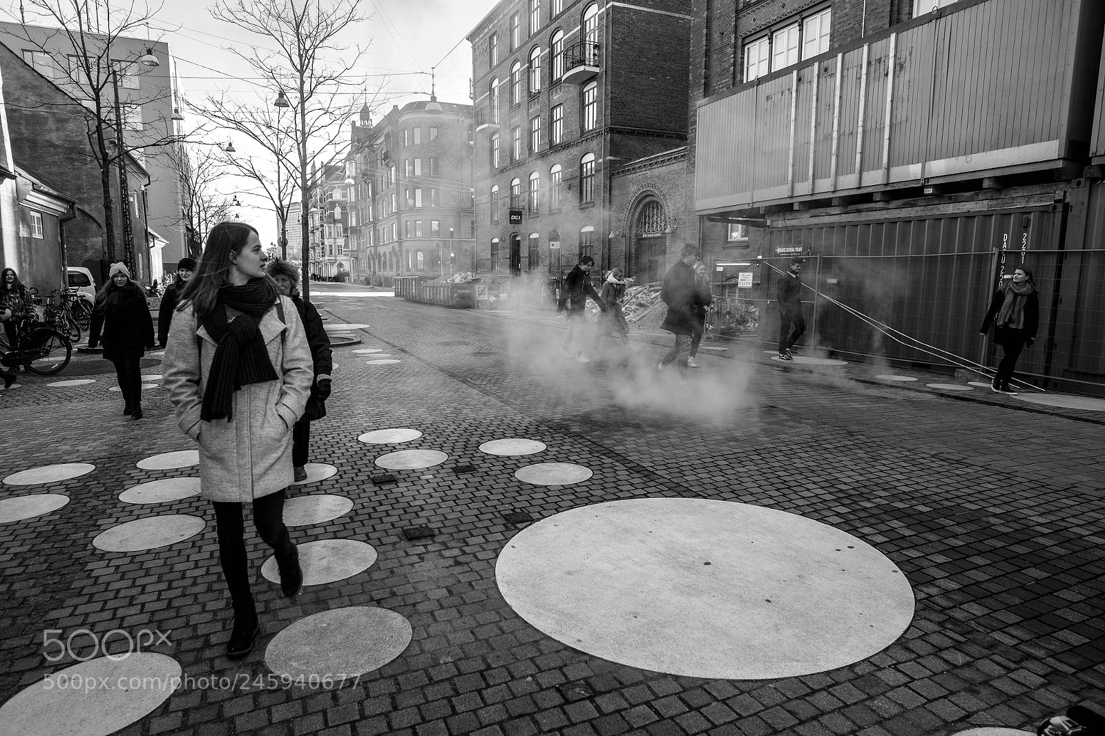 Fujifilm X-T1 sample photo. Steam street photography
