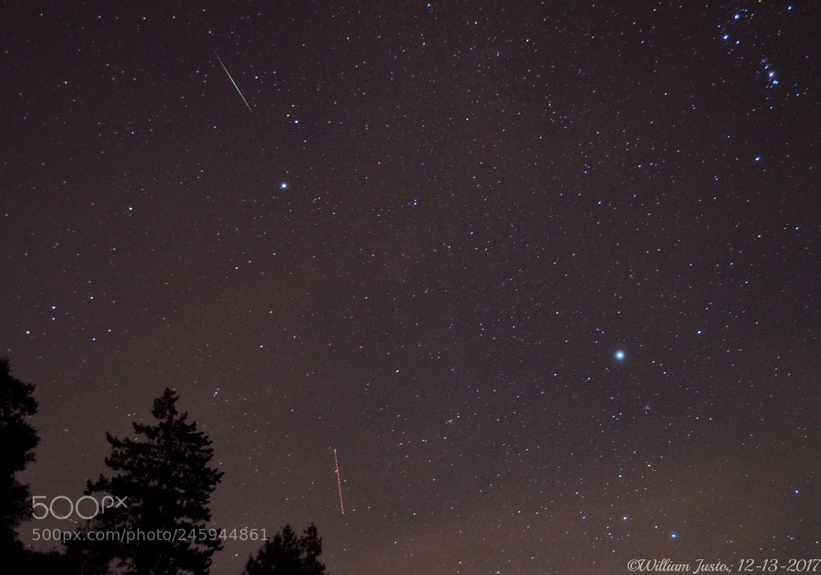 Nikon D5100 sample photo. Watching the geminid meteor photography