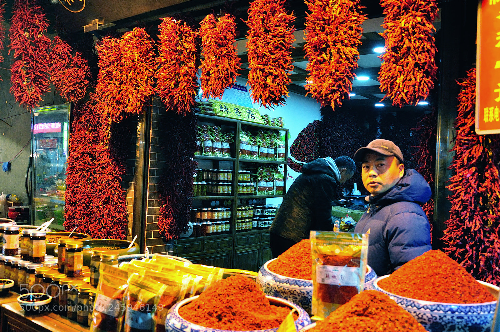 Nikon D90 sample photo. Chinese street market photography