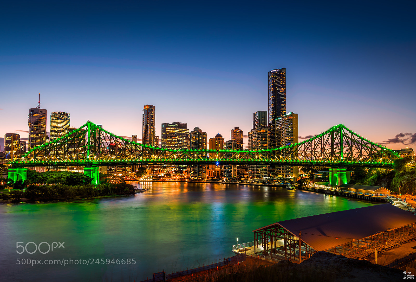 Pentax K-1 sample photo. Brisbanes story bridge and photography
