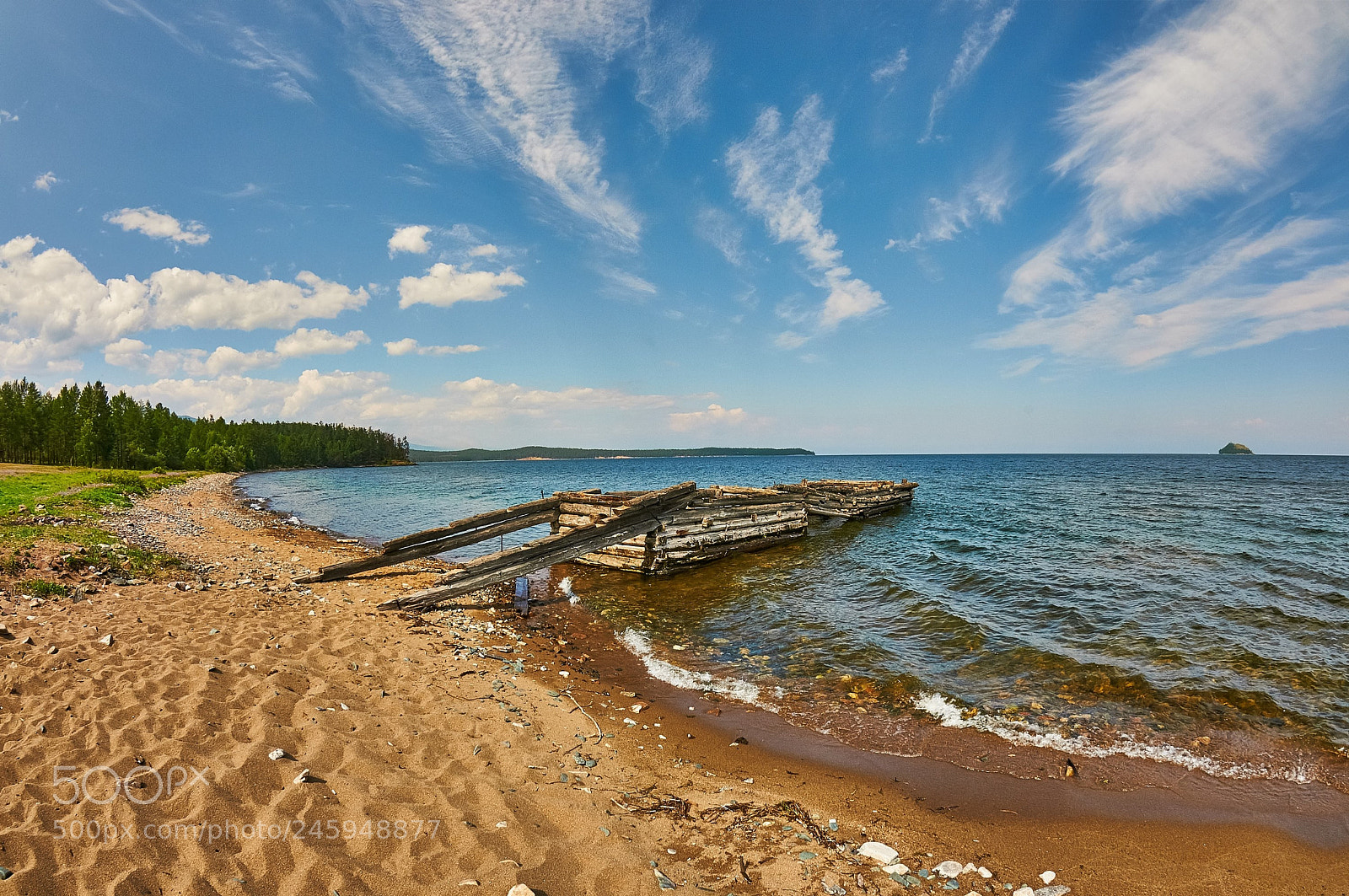 Nikon D300 sample photo. Байкал Богучанская бухта старый причал photography