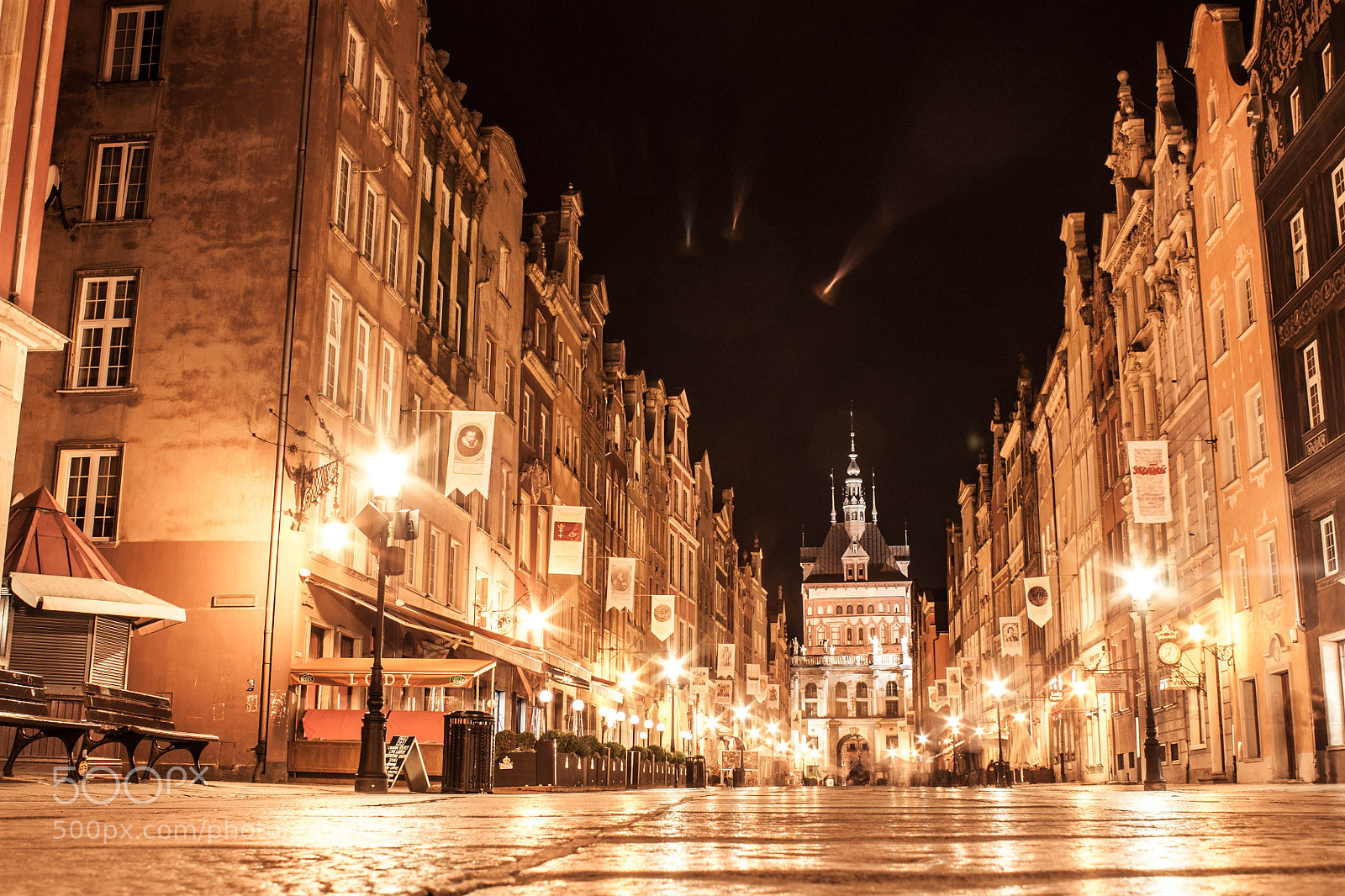 Canon EOS 450D (EOS Rebel XSi / EOS Kiss X2) sample photo. Gdansk at night photography