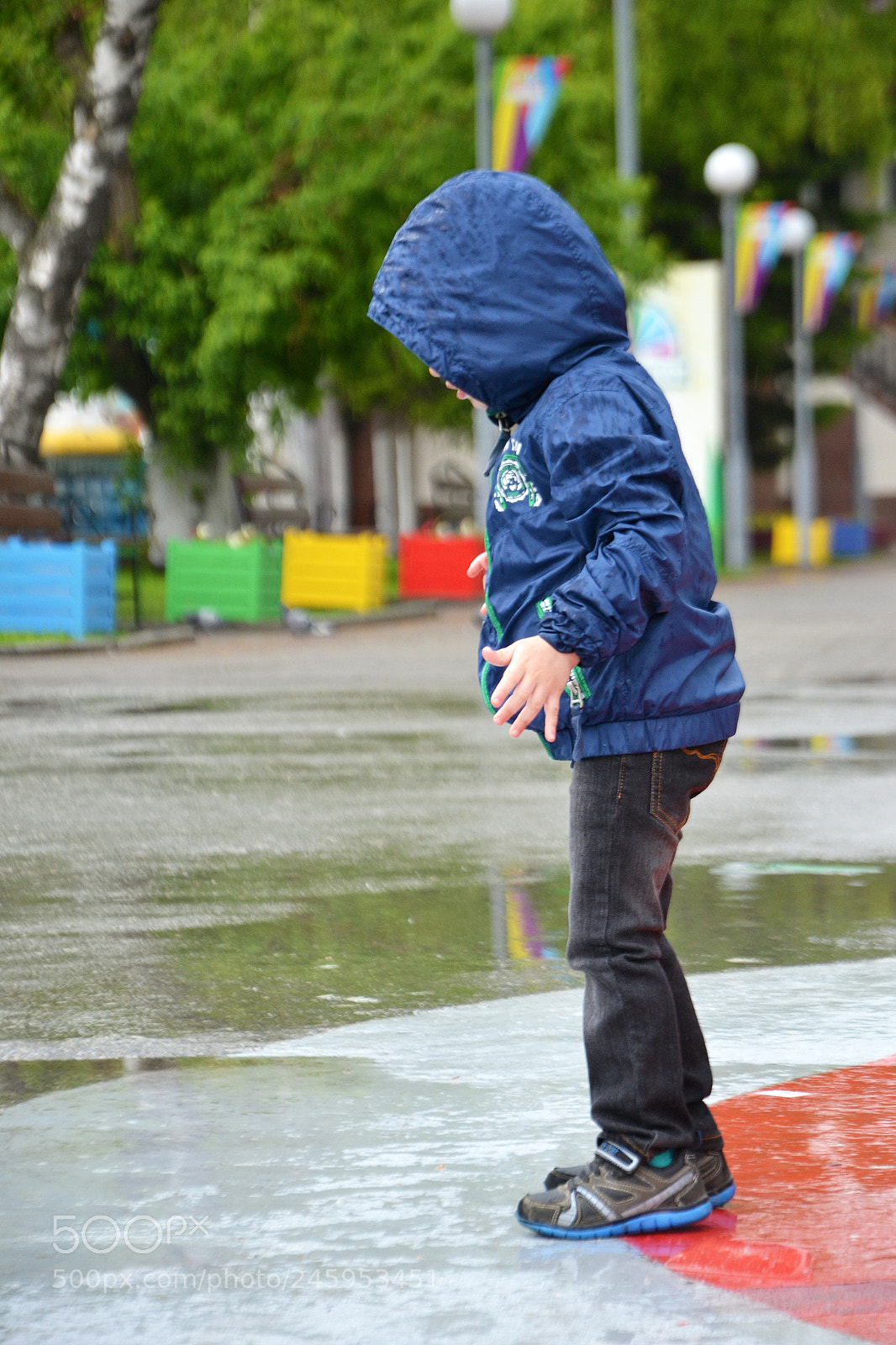 Nikon D3100 sample photo. Under rain photography