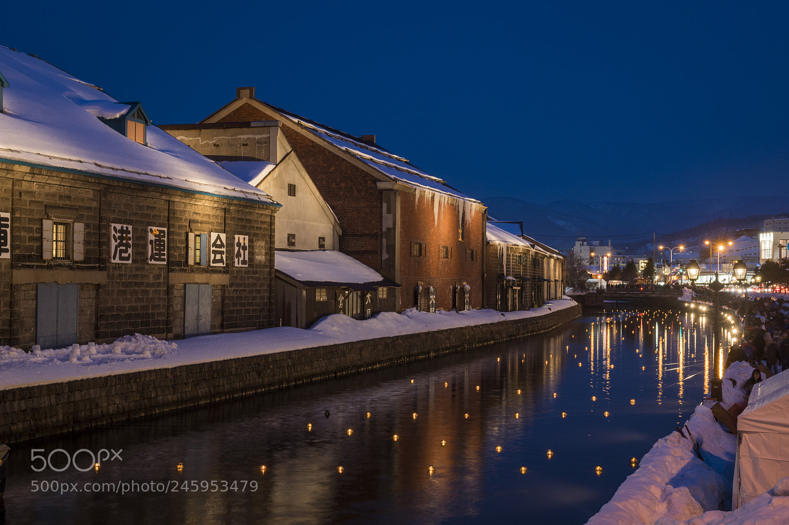 Nikon D500 sample photo. Otaru snow light path photography
