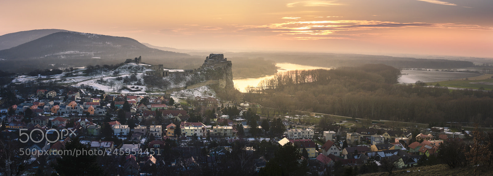 Nikon D7100 sample photo. Devin castle during sunset photography