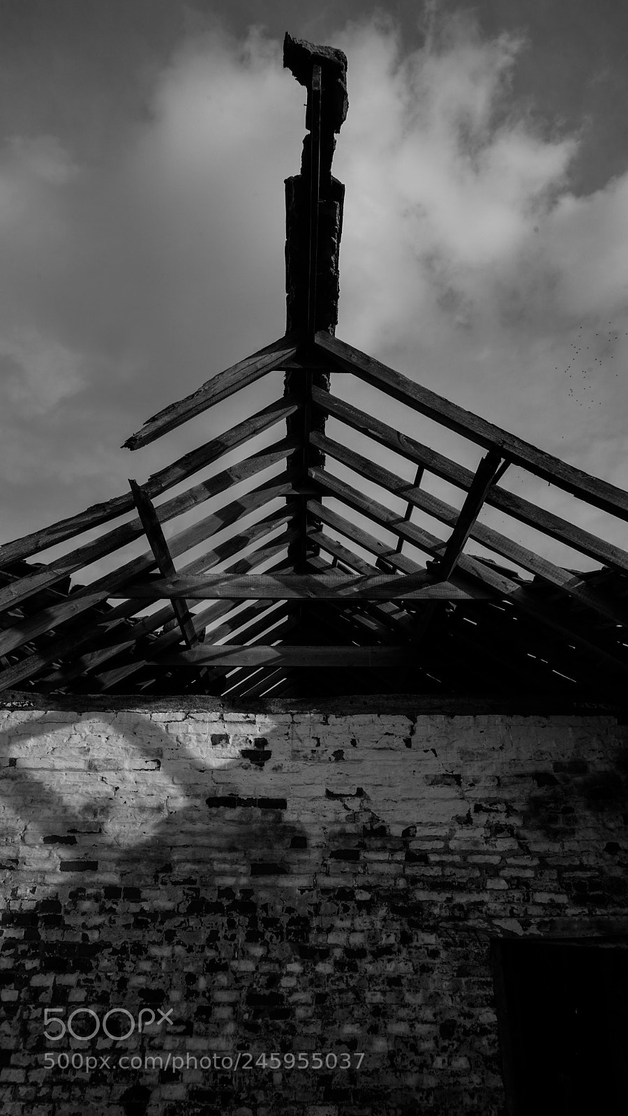 Sony a7R II sample photo. Roof and sky photography