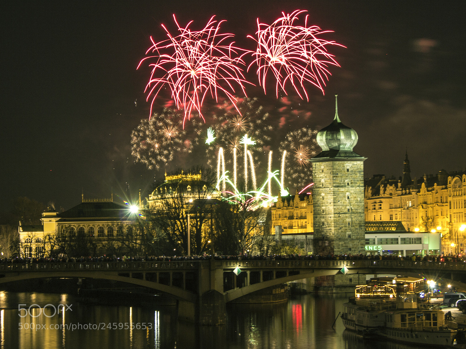 Canon EOS 60D sample photo. New year fireworks in photography