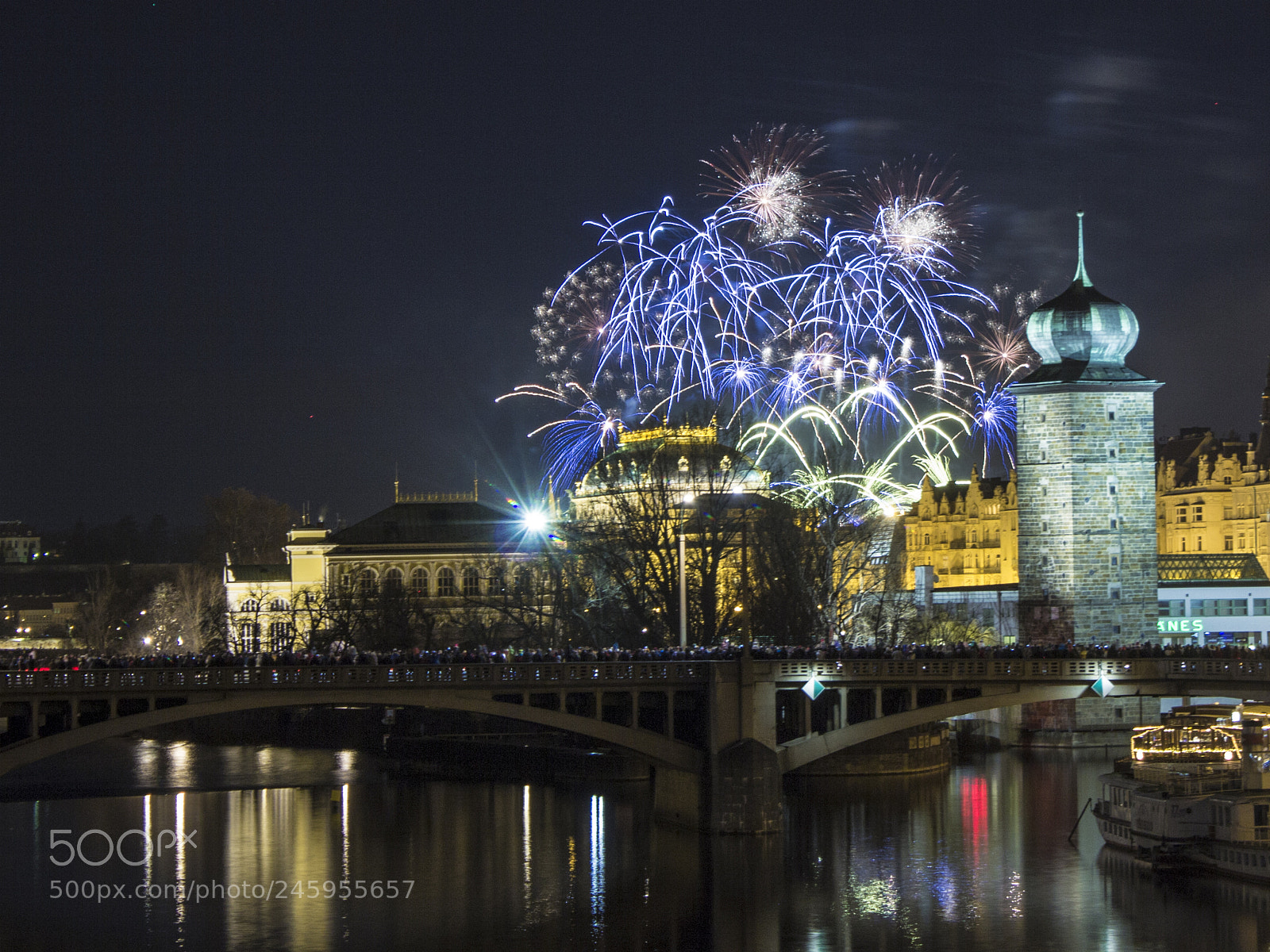 Canon EOS 60D sample photo. New year fireworks in photography